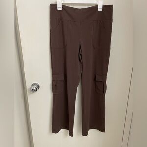 Control top boot cut cargo pants